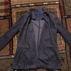 Gray and black hounds tooth pattern suit blazer😋